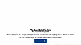 What Wp-copyrightpro.com website looked like in 2017 (6 years ago)