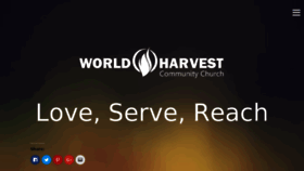 What Worldharvestministries.com website looked like in 2017 (6 years ago)