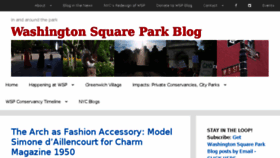 What Washingtonsquareparkblog.com website looked like in 2017 (6 years ago)