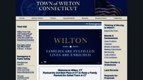 What Wiltonct.org website looked like in 2017 (6 years ago)