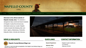 What Wapellocounty.org website looked like in 2017 (6 years ago)