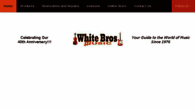 What Whitebrosmusic.com website looked like in 2017 (6 years ago)