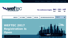 What Weftec.com website looked like in 2017 (6 years ago)