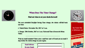 What Whendoesthetimechange.com website looked like in 2017 (6 years ago)
