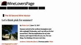 What Wineloverspage.com website looked like in 2017 (6 years ago)
