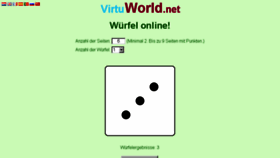 What Wuerfel.virtuworld.net website looked like in 2017 (6 years ago)