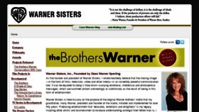 What Warnersisters.com website looked like in 2017 (6 years ago)