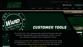 What Wardtrucking.com website looked like in 2017 (6 years ago)