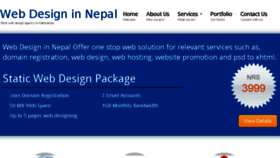 What Webdesigninnepal.com website looked like in 2017 (6 years ago)