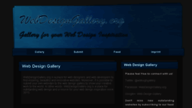 What Webdesigngallery.org website looked like in 2017 (6 years ago)