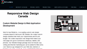 What Webforless.ca website looked like in 2017 (6 years ago)