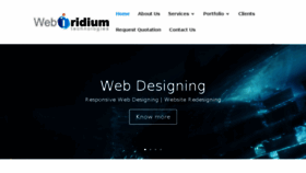 What Webiridium.com website looked like in 2017 (6 years ago)
