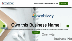 What Webizzy.com website looked like in 2017 (6 years ago)