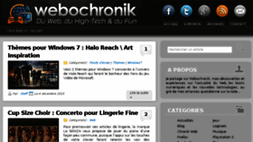 What Webochronik.fr website looked like in 2017 (6 years ago)