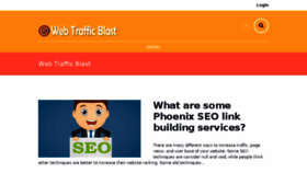 What Webtrafficblast.com website looked like in 2017 (8 years ago)