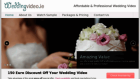 What Weddingvideo.ie website looked like in 2017 (6 years ago)