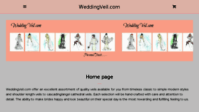 What Weddingveil.com website looked like in 2017 (6 years ago)