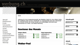 What Werbung.ch website looked like in 2017 (6 years ago)