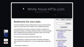 What Whitenoisemp3s.com website looked like in 2017 (6 years ago)