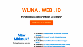 What Wijna.web.id website looked like in 2017 (6 years ago)