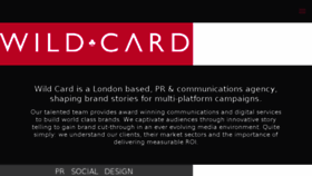 What Wildcard.co.uk website looked like in 2017 (6 years ago)