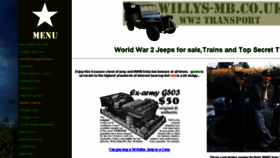 What Willys-mb.co.uk website looked like in 2017 (6 years ago)