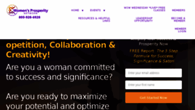 What Womensprosperitynetwork.com website looked like in 2017 (6 years ago)