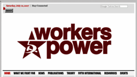 What Workerspower.com website looked like in 2017 (6 years ago)