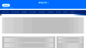 What Wqxr.com website looked like in 2017 (6 years ago)