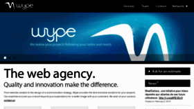 What Wype.fr website looked like in 2017 (6 years ago)