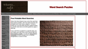 What Whenwewordsearch.com website looked like in 2017 (6 years ago)