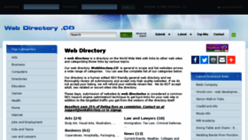 What Webdirectory.co website looked like in 2017 (6 years ago)