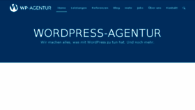 What Wp-agentur.de website looked like in 2017 (6 years ago)