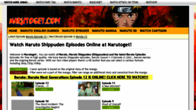 What Ww4.narutoget.io website looked like in 2017 (6 years ago)