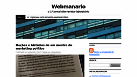 What Webmanario.com website looked like in 2017 (6 years ago)