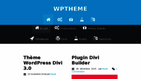 What Wptheme.fr website looked like in 2017 (6 years ago)