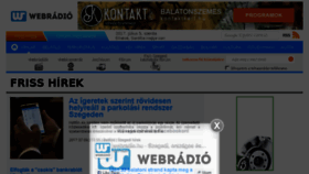 What Webradio.hu website looked like in 2017 (6 years ago)