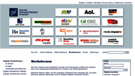 What Werbeformen.de website looked like in 2017 (6 years ago)