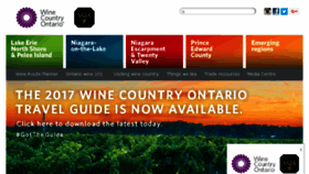 What Winecountryontario.ca website looked like in 2017 (6 years ago)