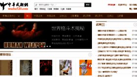 What Wushu520.com website looked like in 2017 (6 years ago)