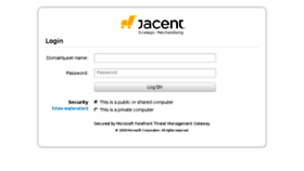 What Weare.jacentretail.com website looked like in 2017 (6 years ago)