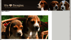 What Welovebeagles.com website looked like in 2017 (6 years ago)