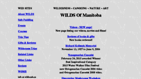 What Wilds.mb.ca website looked like in 2017 (6 years ago)