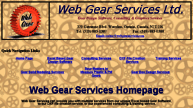 What Webgearservices.com website looked like in 2017 (6 years ago)
