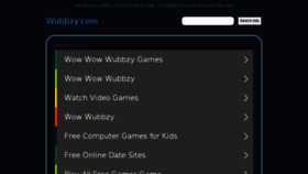 What Wubbzy.com website looked like in 2017 (6 years ago)
