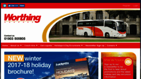 What Worthing-coaches.co.uk website looked like in 2017 (6 years ago)