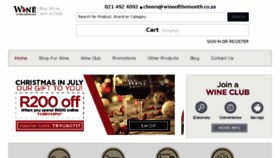 What Wineofthemonth.co.za website looked like in 2017 (6 years ago)