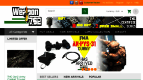 What Weapon762.com website looked like in 2017 (6 years ago)
