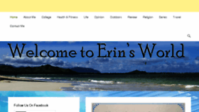 What Welcometoerinsworld.com website looked like in 2017 (6 years ago)