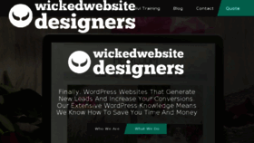 What Wickedwebsitedesigners.com website looked like in 2017 (6 years ago)